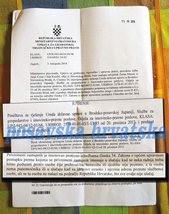 Posavska Hrvatska : Poništeno izvlaštenje kuće!