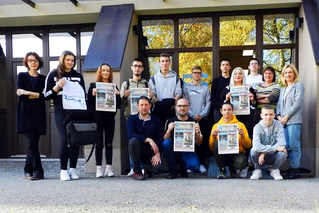 Školstvo : Posjetili uredništvo „Posavske Hrvatske”