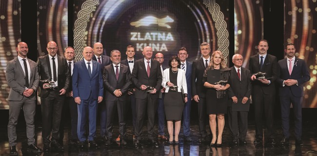 Gospodarstvo : Najuspješnije tvrtke nagrađene Zlatnom kunom - simbolom izvrsnosti u poslovanju